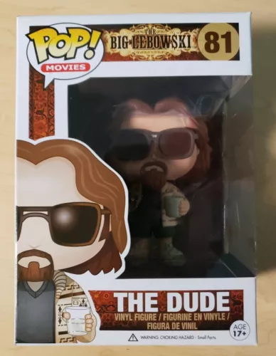 Funko Pop Movies Big Lebowski The Dude #81 Vinyl Figure With Protector