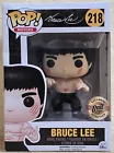 Funko Pop! Movies: Bruce Lee - Black pants #218 (VAULTED/Exclusive) w/soft case