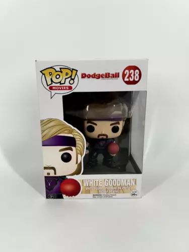 Funko Pop! Movies: Dodgeball - White Goodman with Pop Protector #238