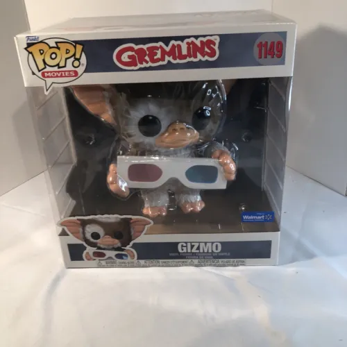 Funko Pop Movies Gremlins GIZMO 1149 with 3D Glasses Vinyl Walmart Jumbo 10” NIB