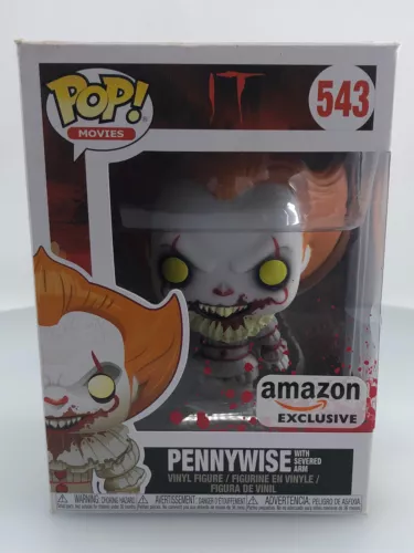 Funko POP! Movies IT Pennywise with severed arm #543 Vinyl Figure DAMAGED BOX