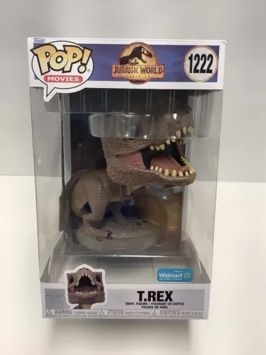 FUNKO POP! MOVIES JURASSIC WORLD DOMINION EXCLUSIVE SUPER SIZE 1222 T.REX NEW