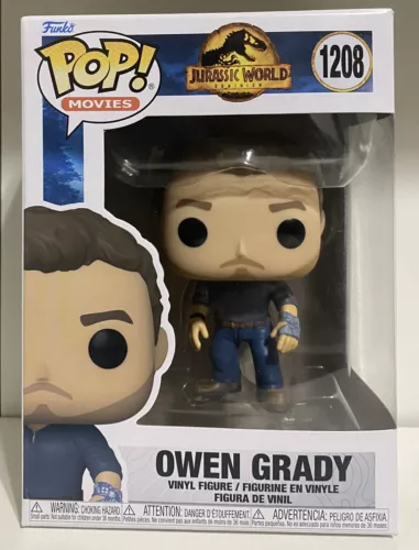 ⭐️⭐️Funko Pop! Movies: Jurassic World - Owen Grady - #1208 - Vinyl Figure - Gift