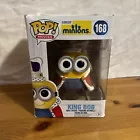 Funko Pop! Movies Minions King Bob #168 Brand New Damaged Box See Photos