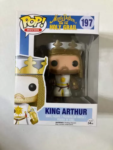 Funko Pop! Movies Monty Python and the Holy Grail King Arthur #197 w/protector