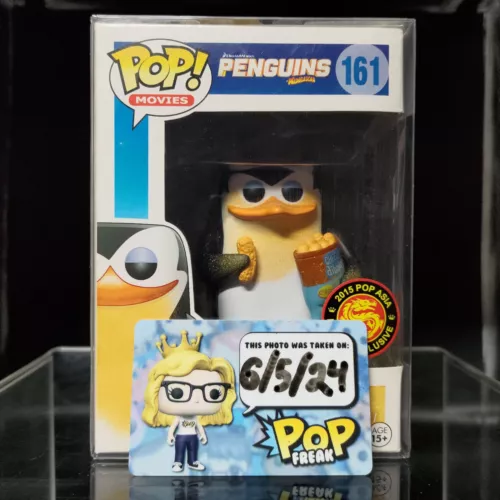 FUNKO POP! Movies RARE Penguins of Madagascar #161 Skipper Exclusive [VAULTED]