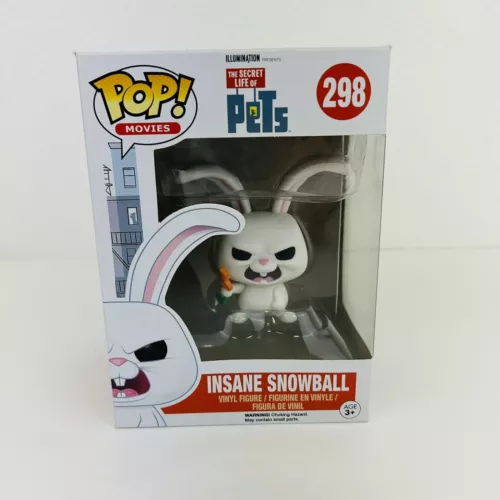 Funko POP! Movies: Secrete Life of Pets INSANE SNOWBALL 298 Vinyl Figure