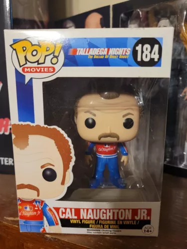 Funko Pop! Movies Talladega Nights CAL NAUGHTON JR #184 John C. Reilly