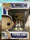 FUNKO POP NBA STEPHEN CURRY #19 WHITE JERSEY RARE VAULTED