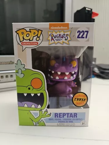 Funko Pop! Nickelodeon Rugrats 227 Reptar Chase Edition Vinyl Figure + Protector