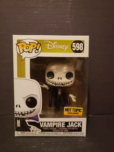 Funko Pop Nightmare Before Christmas Vampire Jack 598 metallic Hot Topic