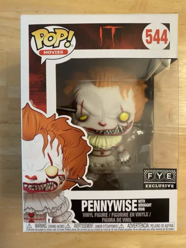 Funko Pop Pennywise With Wrought Iron #544 FYE Exclusive It Funko pop Movies!