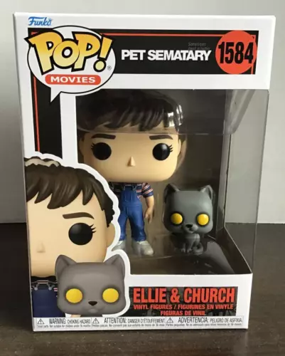 Funko Pop! Pet Sematary Ellie and Church Funko Pop! Vinyl Figure # 1584 & Buddy