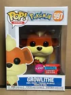 Funko POP Pokemon 597 Flocked Convention Exclusive Growlithe in Soft Protector