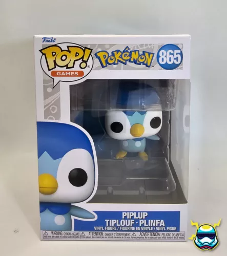 Funko Pop Pokemon PIPLUP #865 Games Collectibles Vinyl Figure Protector NEW