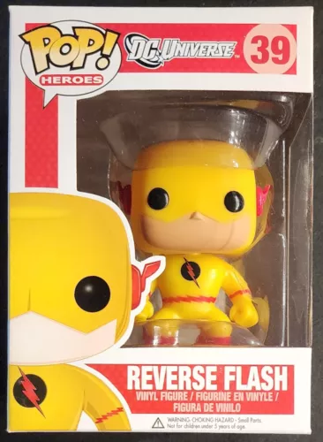 FUNKO POP REVERSE FLASH 39 DC COMICS UNIVERSE SUPER HEROES MIB VILLAIN VAULTED