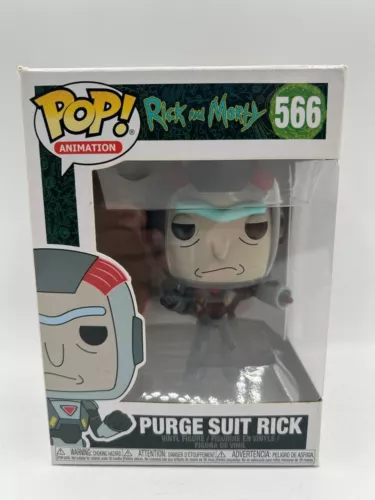 Funko POP! Rick And Morty Purge Suit Rick 566 Vinyl Figure W/ PROTECTOR - P67