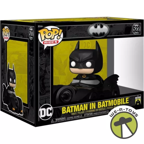 Funko Pop Rides 522 Batman 85th Anniversary Batman in Batmobile Vinyl Figure