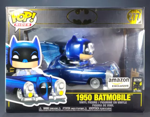 FUNKO POP! RIDES BATMAN 1950 BATMOBILE #277 (METALLIC AMAZON EXCLUSIVE)