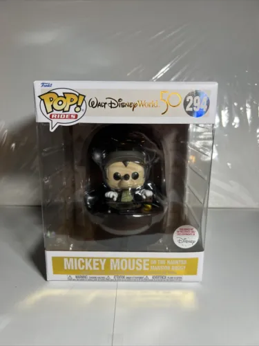 Funko POP! Rides: Disney Mickey Mouse On The Haunted Mansion Buggy 294 ~ NEW!