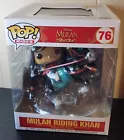 Funko Pop Rides, Disney Mulan Riding Khan #76. Vinyl Figure SEE DESCRIPTION