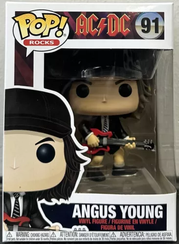 Funko Pop! Rocks: AC/DC ANGUS YOUNG #91 Vinyl Figure NEW W/Pop Protector