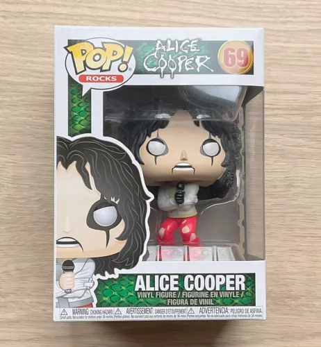 Funko Pop Rocks Alice Cooper Straight Jacket #69 + Free Protector