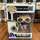 Funko Pop Rocks Elton John #63 Red White Blue Vaulted Damaged