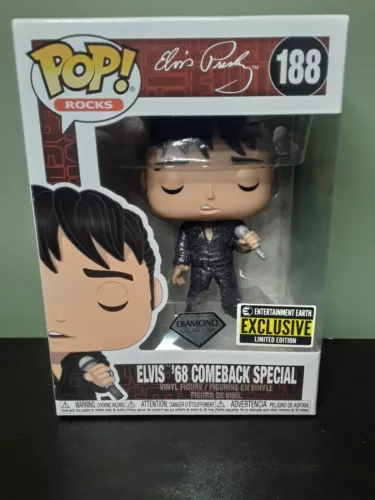 Funko POP! Rocks: ~ELVIS PRESLEY '68 COMEBACK SPECIAL~ #188 * Limited Edition Ex