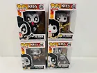 Funko POP! Rocks KISS Set of 4 The Starchild Demon Spaceman Catman AS IS