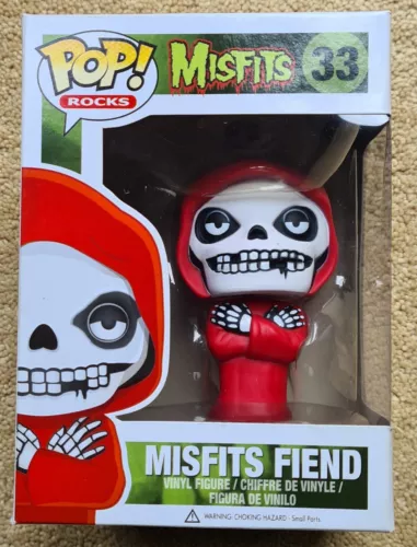 FUNKO POP ROCKS MISFITS FIEND 33 BOXED, RARE , NEW.