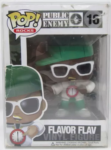 Funko Pop! Rocks Public Enemy #16 Flavor Flav Vinyl Figure w/Protector