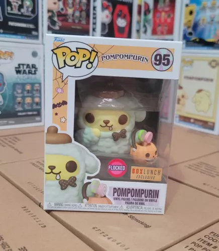 Funko POP! Sanrio - Pompompurin (Halloween) #95 *Flocked* BOX LUNCH EXCLUSIVE