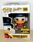 FUNKO POP SCROOGE McDUCK #555 EXCLUSIVE FIGURE w/PROTECTOR NICE BOX DUCK TALES