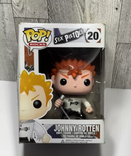 Funko Pop Sex Pistols Johnny Rotten Vaulted Retired Rare - Authentic Figure # 20