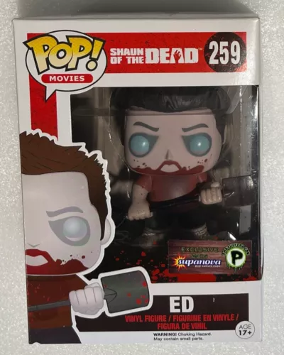 Funko POP! Shaun of The Dead Zombie ED #259 Supernova Exclusive In Protector