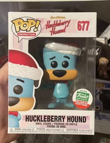 Funko Pop! Shop Santa Huckleberry Hound Holidays Christmas #677 Non Mint Limited