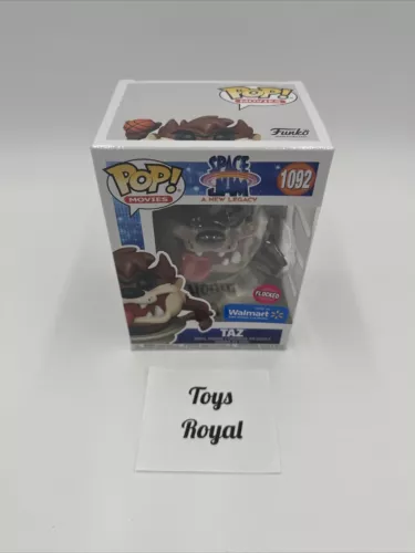 Funko Pop Space Jam A New Legacy Taz #1092 Flocked Walmart Exclusive