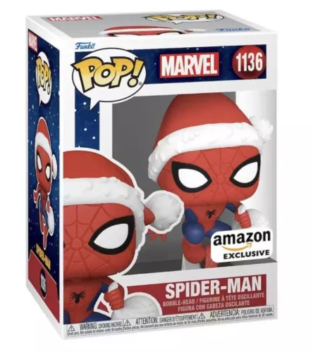 Funko Pop! Spider-Man #1136 W/ Santa Hat Brand New VERY NICE