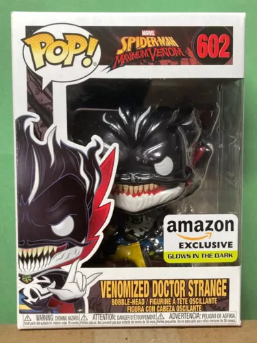 Funko POP Spider-Man Maximum Venom 602 Amazon Glows Ex Venomized Doctor Strange