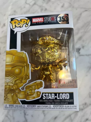 FUNKO POP ! STAR LORD 353 (GOLD) FIRST TEN YEARS FN81324