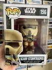 Funko Pop! Star Wars #156 Scarif Stormtrooper Rogue One VGC +Protector Vaulted