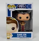 Funko Pop Star Wars #18 Slave Leia Blue Box Large Font -- New (other)