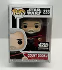 Funko Pop STAR WARS 233 COUNT DOOKU Smugglers Bounty Exclusive w- pop protector