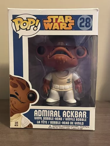 Funko Pop Star Wars #28 Admiral Ackbar Blue Box