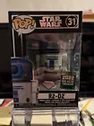 Funko Pop Star Wars 31 R2-D2 Diamond Ed 2022 Galactic Con Excl Green Sticker