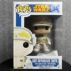 Funko Pop Star Wars 34 Luke Skywalker Hoth Vinyl Bobble-Head + Protector