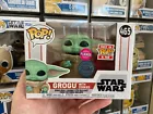 Funko Pop! Star Wars #465 Grogu with Cookies FLOCKED Special Edition Mandalorian