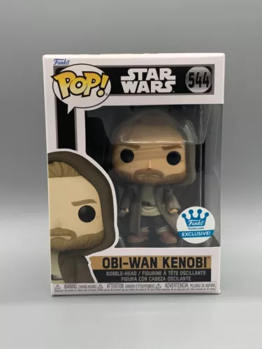 FUNKO POP! STAR WARS #544 OBI-WAN KENOBI JEDI ROBE FUNKO EXCLUSIVE W/ PROTECTOR