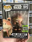 Funko Pop! Star Wars #624 Jar Jar Binks 2023 Galactic Convention +Pop Protector